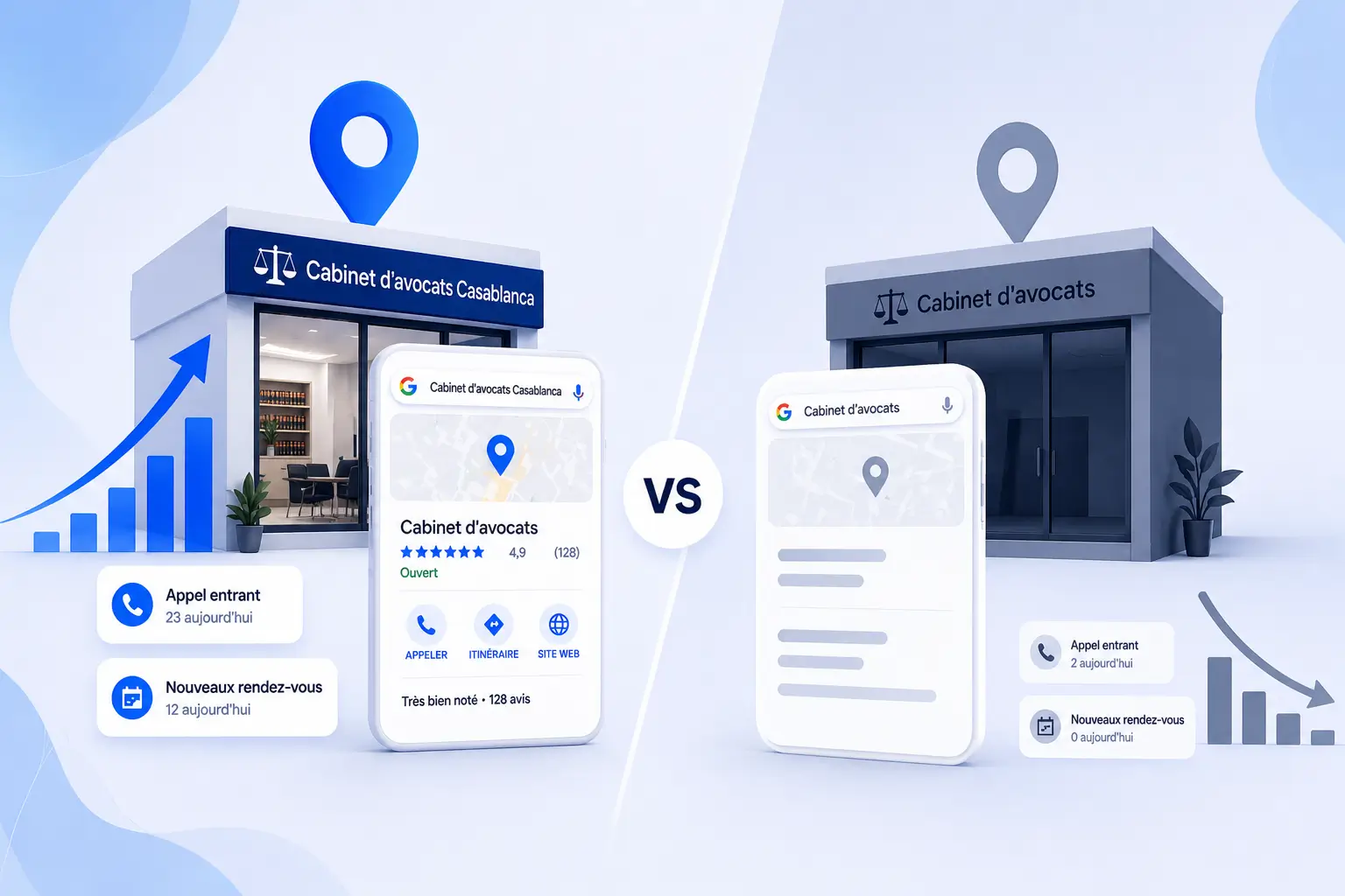 Recherche Google cabinet d'avocats